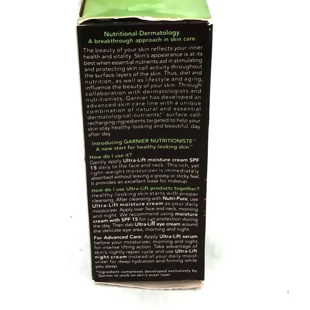 Garnier Nutrioniste Ultra Lift Anti Wrinkle Firming Moisture Cream 1.6 oz. SPF15
